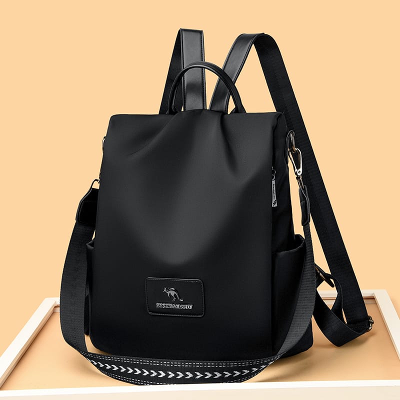 New Texture Oxford Cloth Women’s Backpack(Black)
