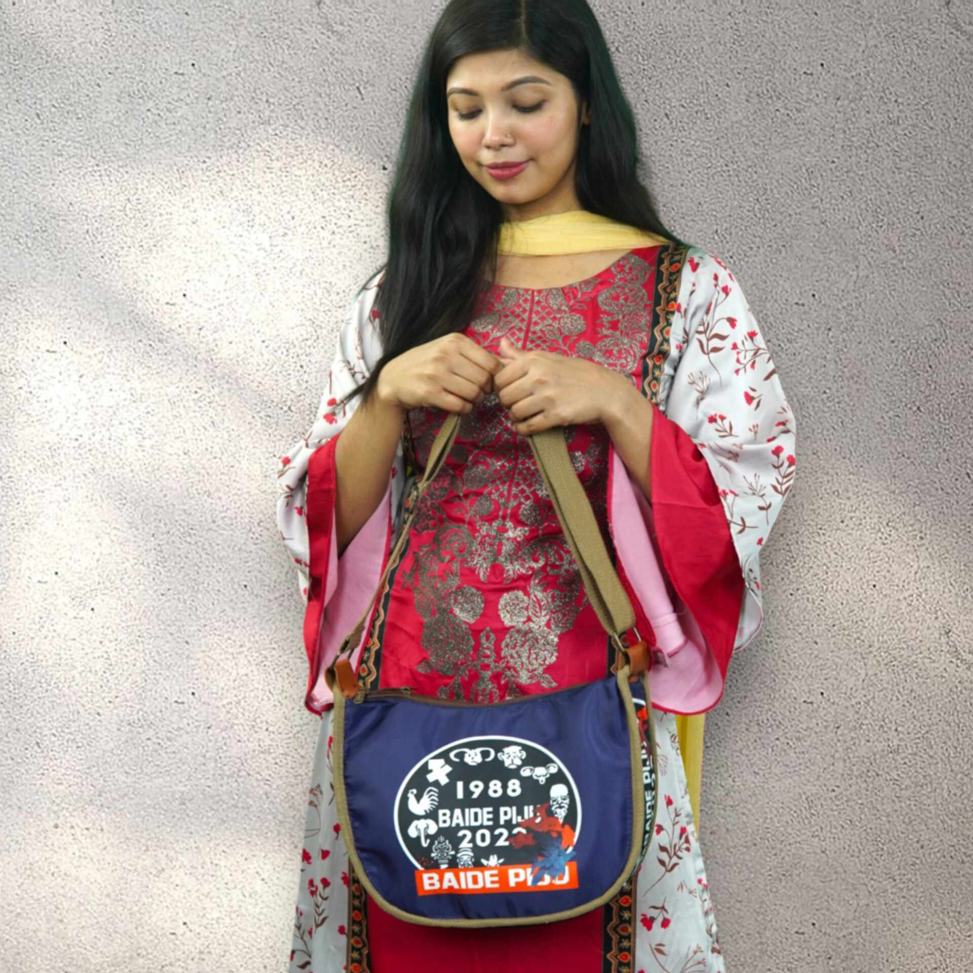 Messenger Shoulder Tide Bag ( blue color )