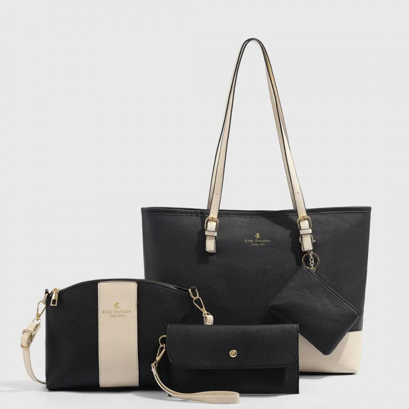 4 pcs Combo Woman bag ( Black )