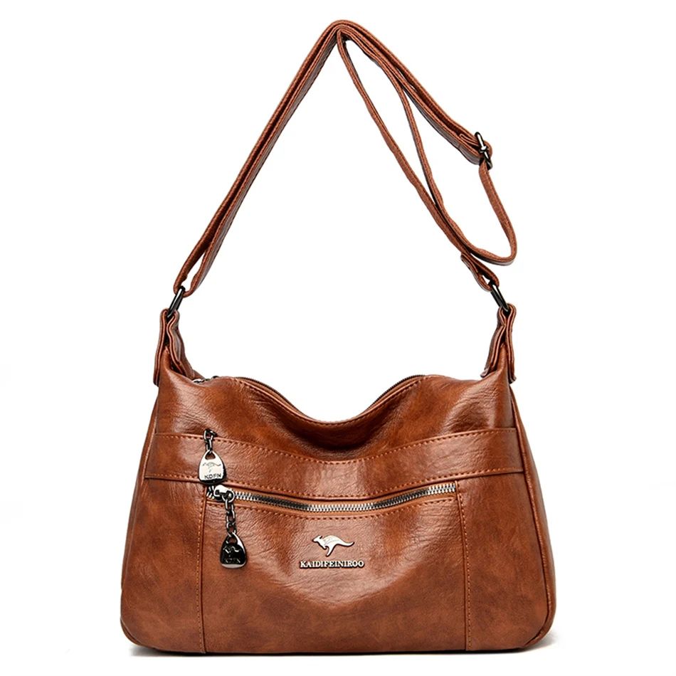 Stylish Practical Large Capacity Crossbody Bag (Brawn)