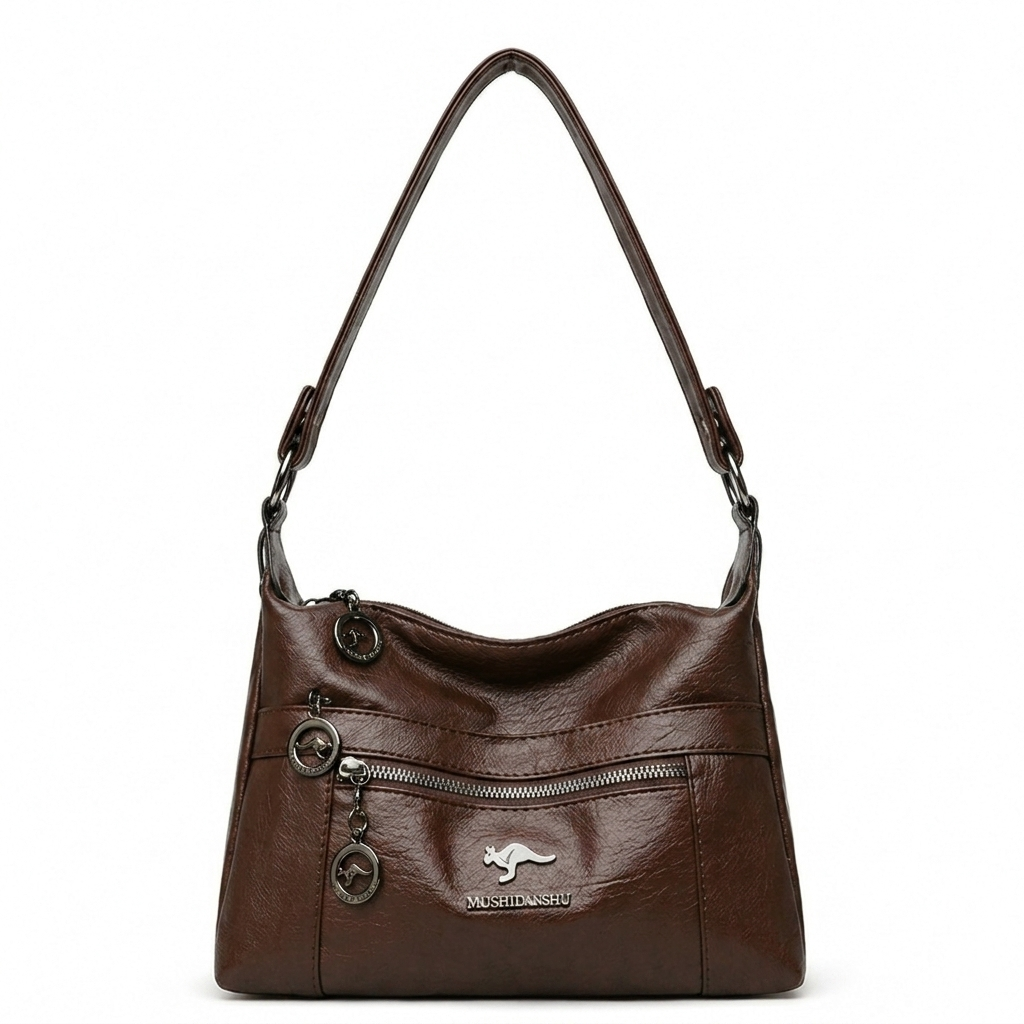 Stylish Practical Large Capacity Crossbody Bag (Coffee)